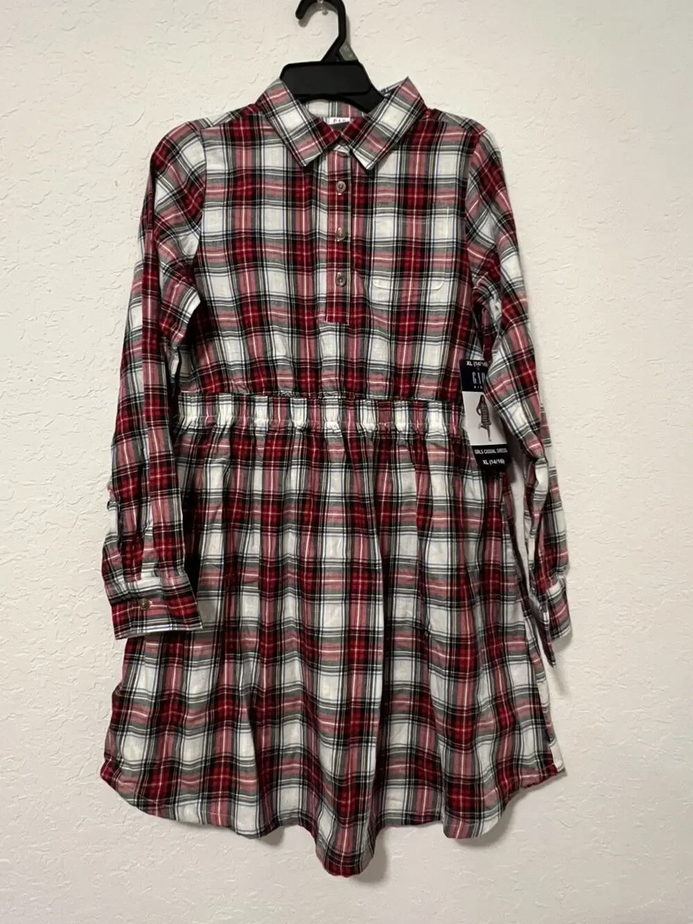 Gap Kid’s Plaid Dress Size XL 14/16 NWT Holiday Event Girls Casual Dress